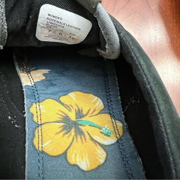 Cushe Women’s Ropewalk leather sneakers shoes size 7 charcoal black bluish grey - Picture 5 of 12